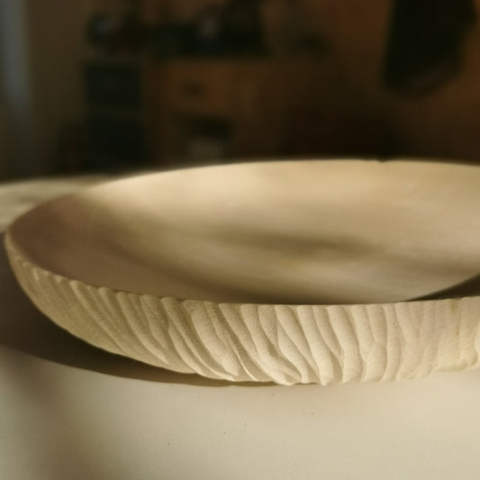 Assiette sculptée - érable