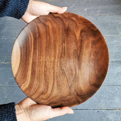 Grande assiette - Noyer noir