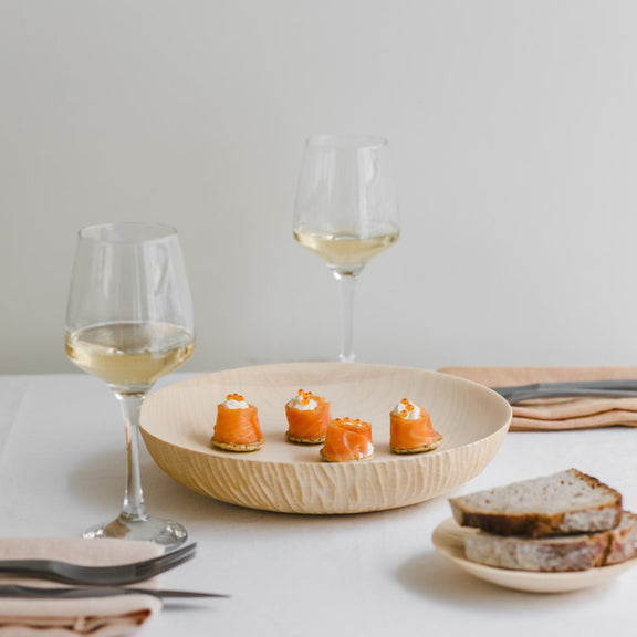 Assiette sculptée - érable