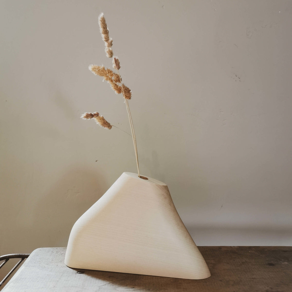 cadeau fait main en bois - soliflore